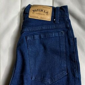 blue denim high waisted jeans 🌊